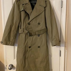 Men’s Major Coat Co., Inc Brand Vintage Tan Trench Coat 36 R/38 L